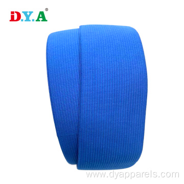 knitted elastic band 5cm blue band